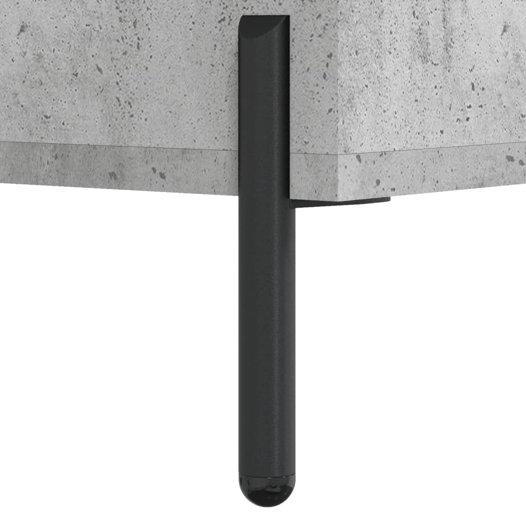 vidaXL Highboard Concrete Grey 34.5x34x180 cm Engineered Wood
