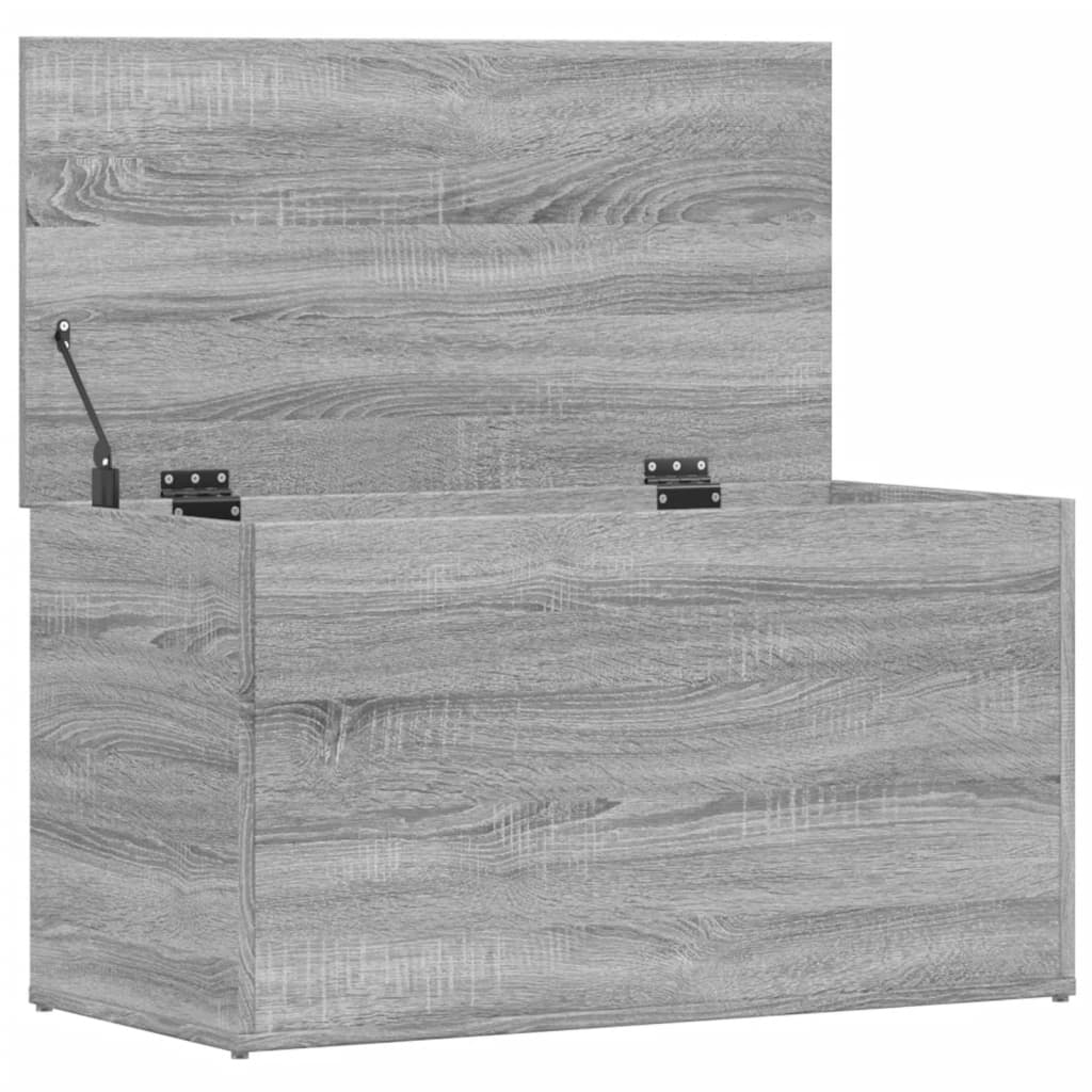 vidaXL Storage Chest Grey Sonoma 84x42x46 cm Engineered Wood