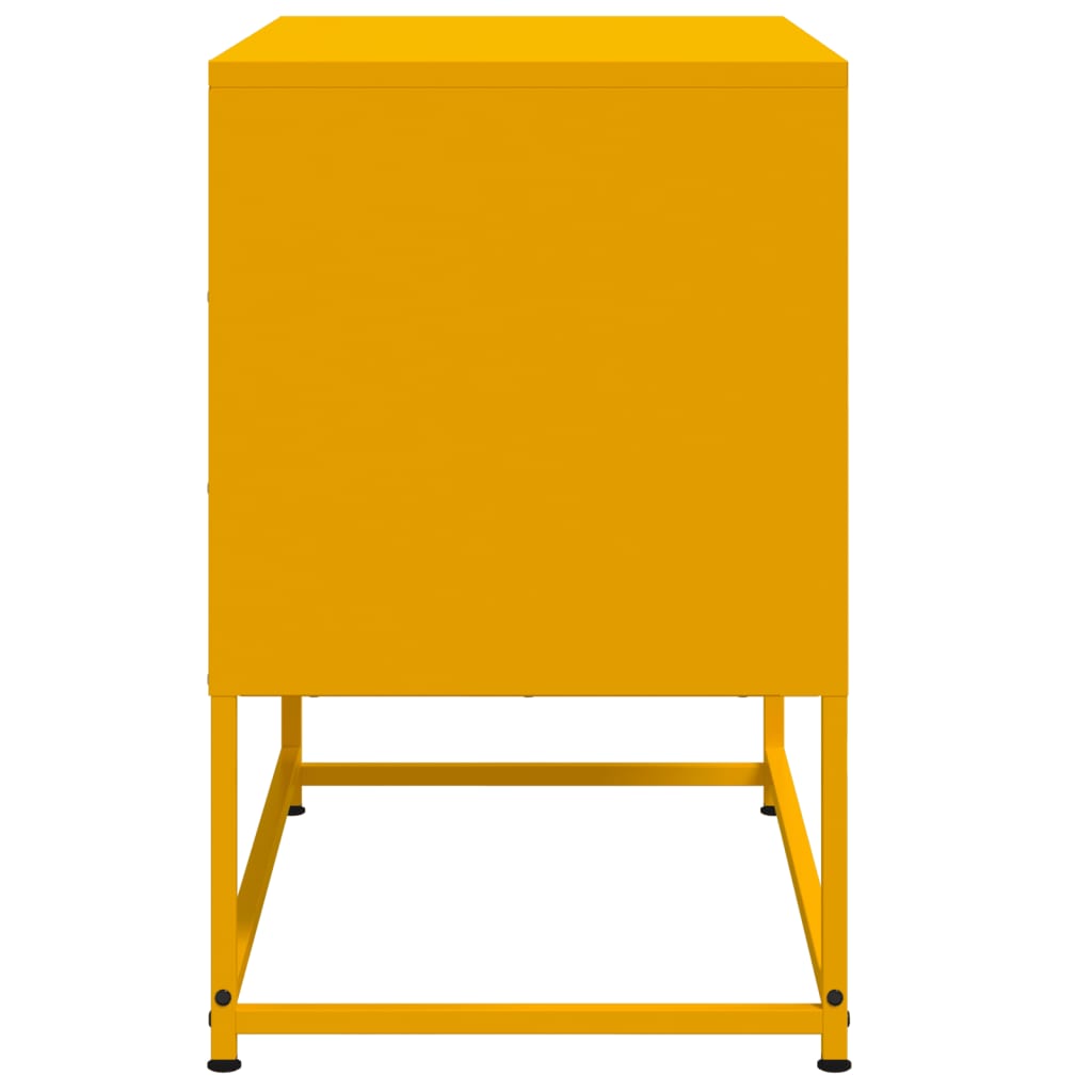 vidaXL TV Cabinet Mustard Yellow 68.5x39x60.5 cm Steel