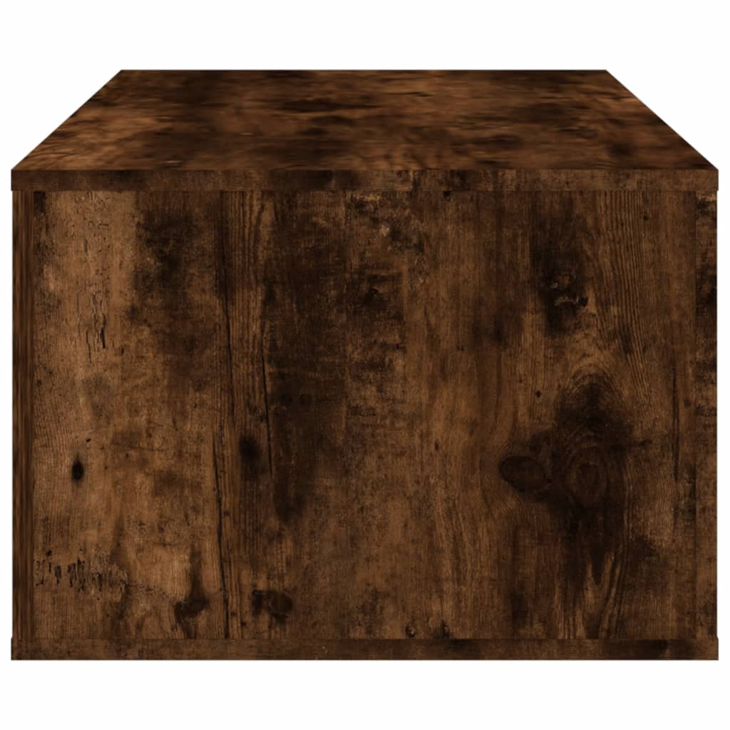 vidaXL Coffee Table Smoked Oak 100x50.5x35 cm Engineered Wood