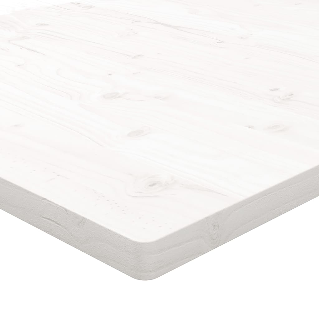 vidaXL Table Top White 90x90x2.5 cm Solid Wood Pine Square