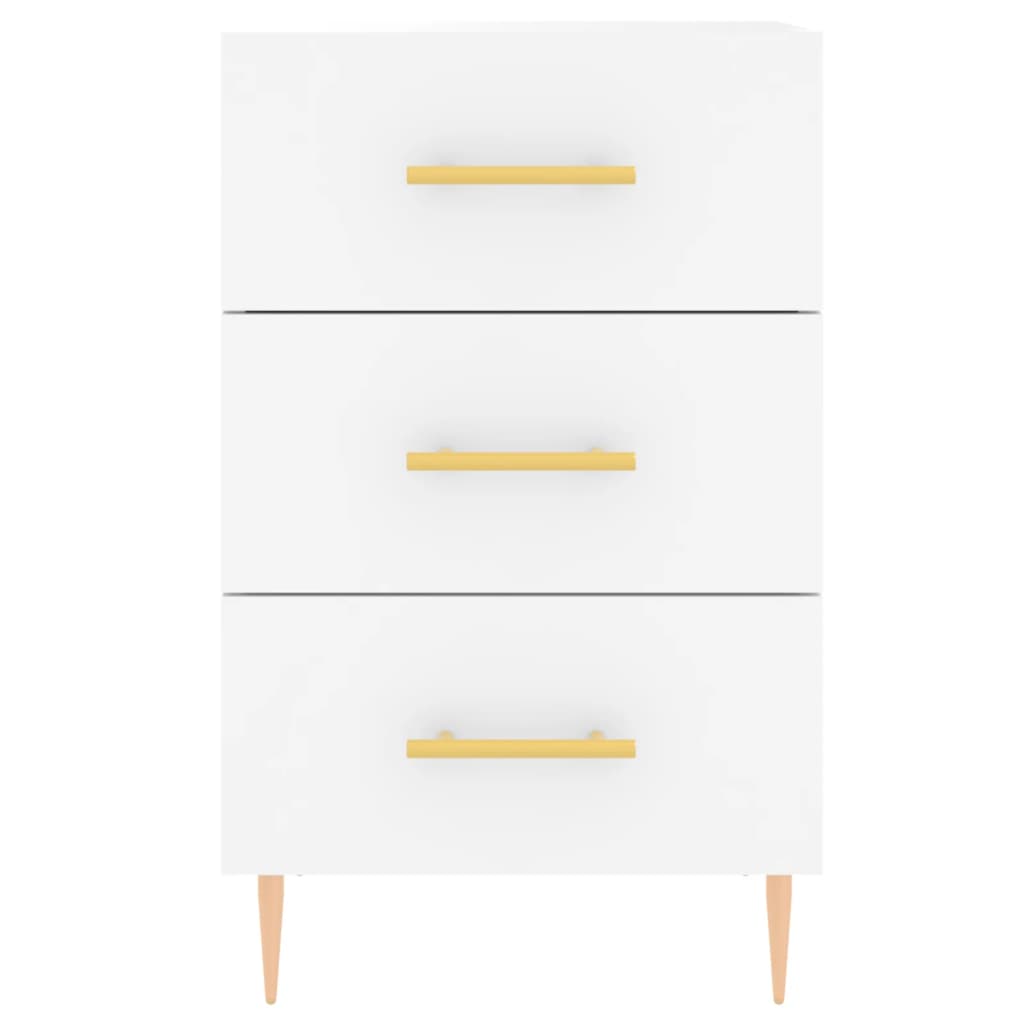 vidaXL Bedside Cabinet White 40x40x66 cm Engineered Wood