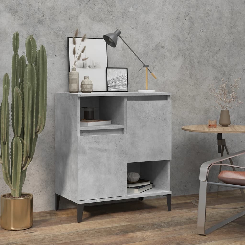 vidaXL Sideboard Concrete Grey 60x35x70 cm Engineered Wood