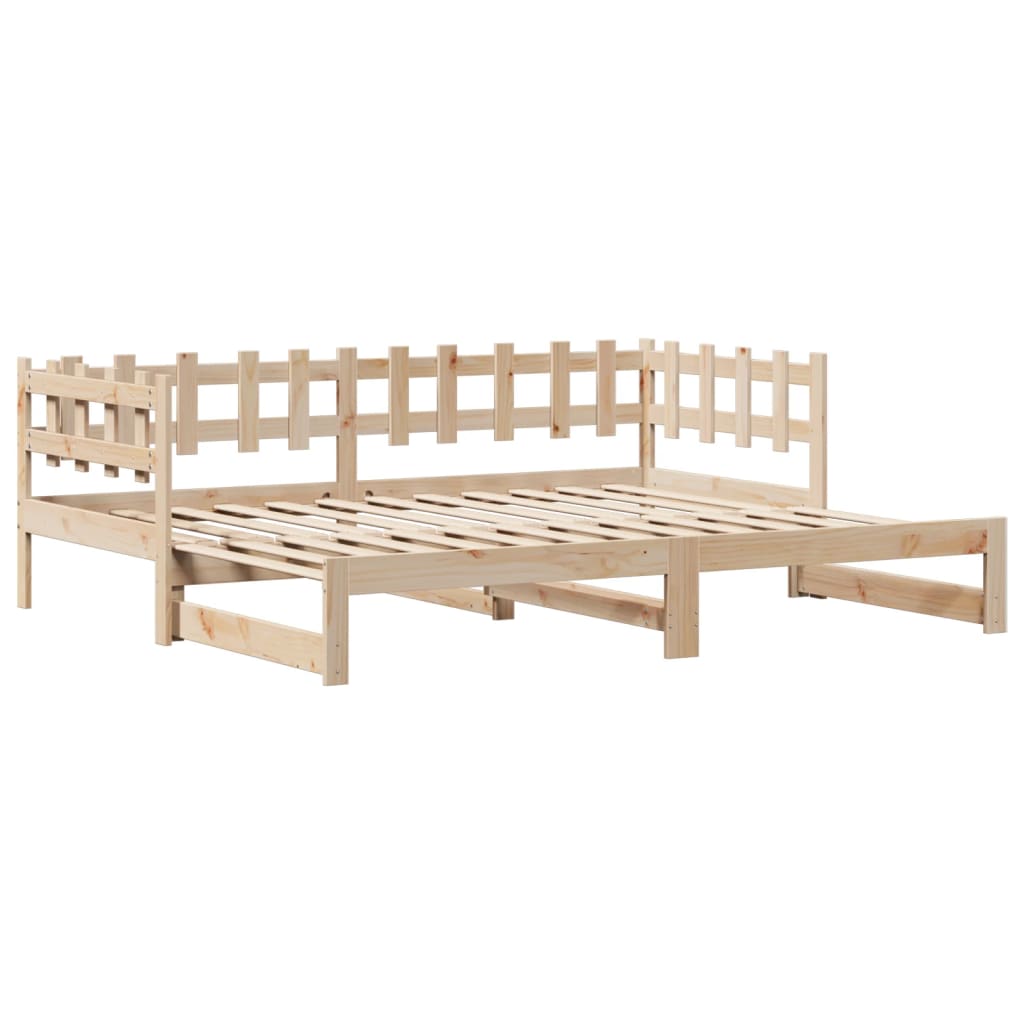 vidaXL Daybed with Trundle and Drawers without Mattress 80x200 cm