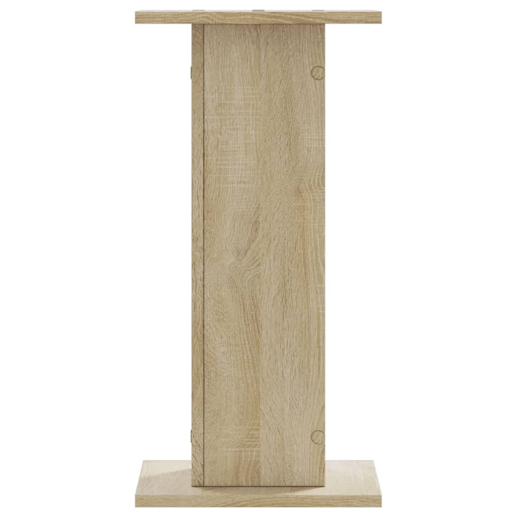 vidaXL Plant Stands 2 pcs Sonoma Oak 30x30x60 cm Engineered Wood