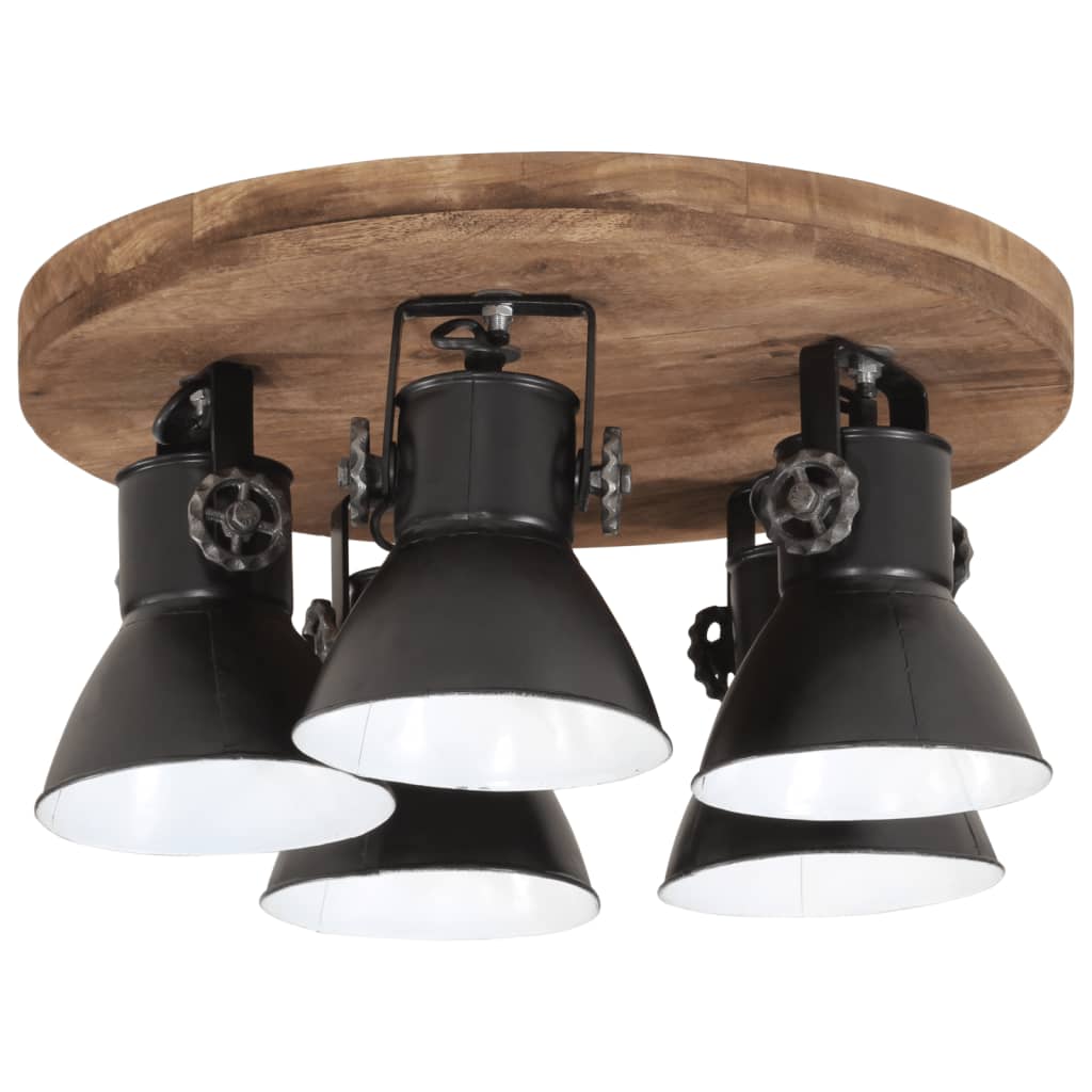 vidaXL Ceiling Lamp 25 W Black 50x50x25 cm E27