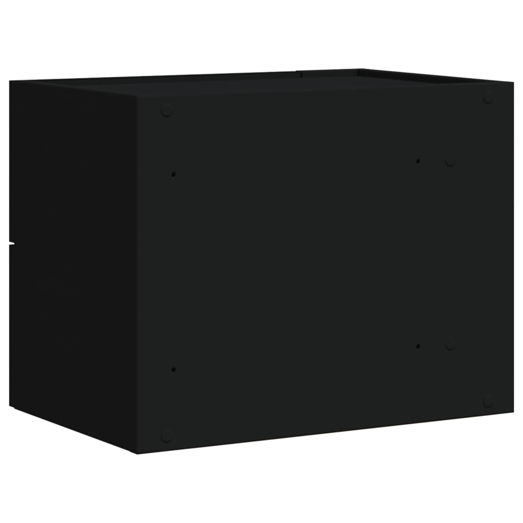 vidaXL Wall-mounted Bedside Cabinets 2 pcs Black 45x30x35 cm