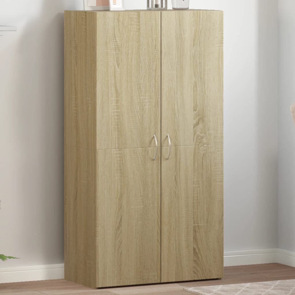 vidaXL File Cabinet Sonoma Oak 60x32x115 cm Engineered Wood