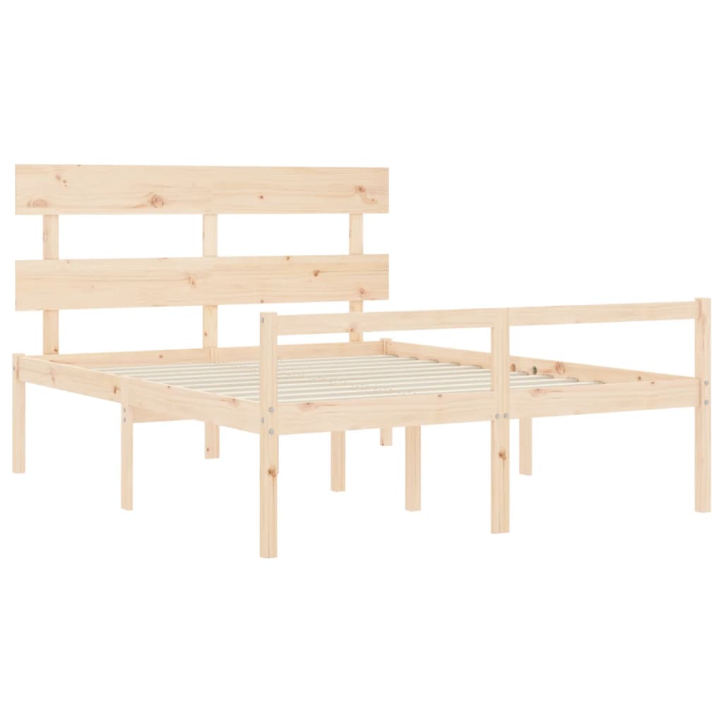 vidaXL Senior Bed without Mattress 160x200 cm Solid Wood