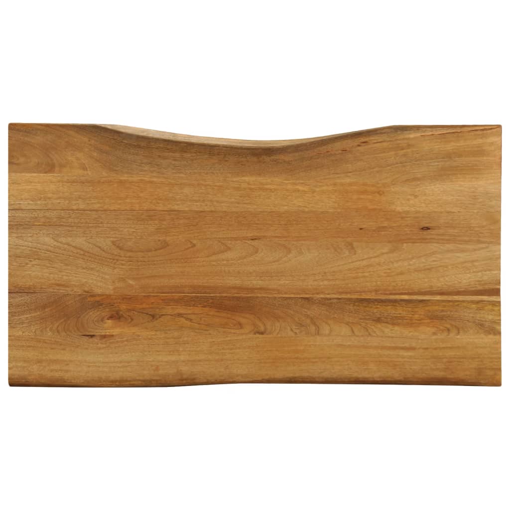 vidaXL Table Top 100x60x2.5 cm Live Edge Solid Wood Mango