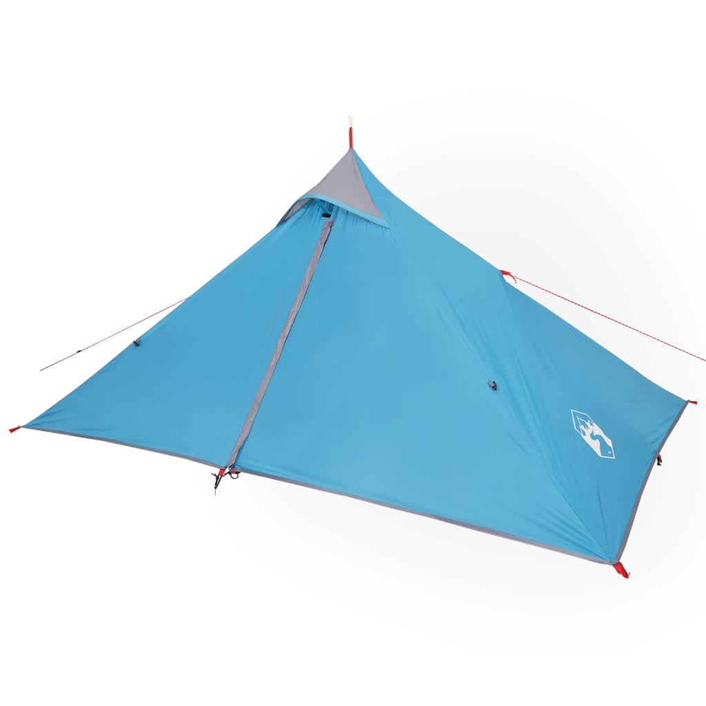 vidaXL Camping Tent Tipi 1-Person Blue Waterproof