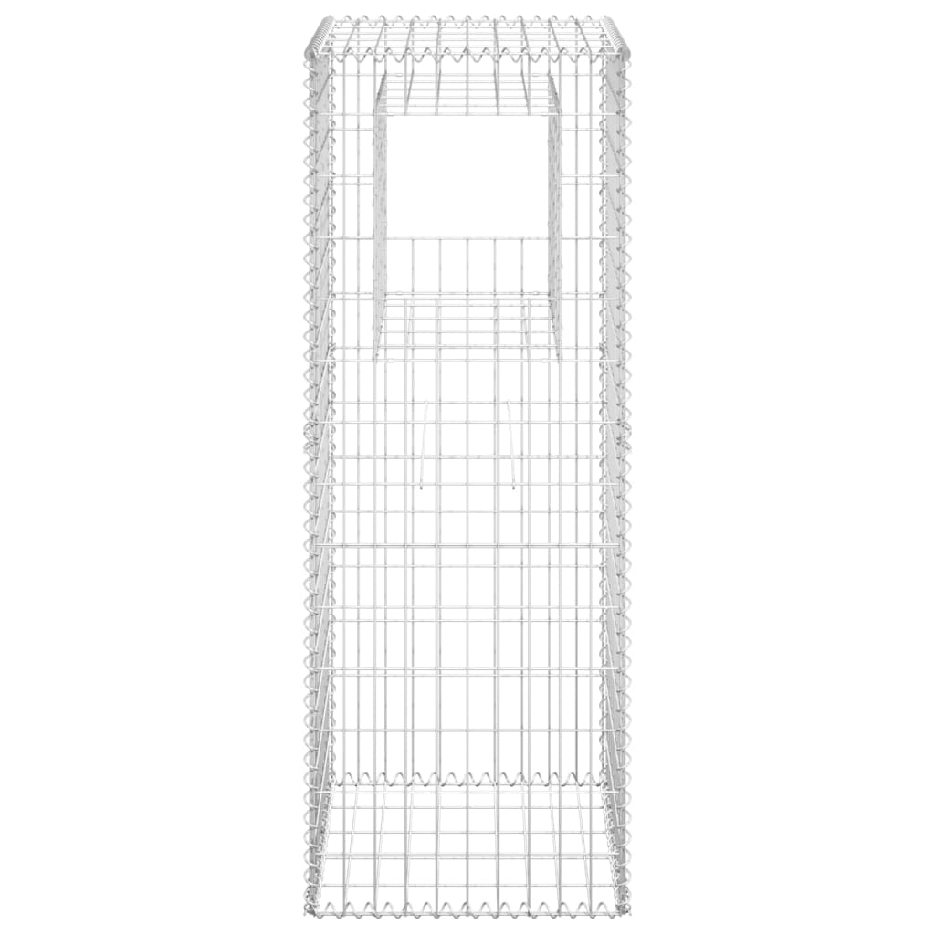 vidaXL Gabion Basket Post 50x50x140 cm Iron