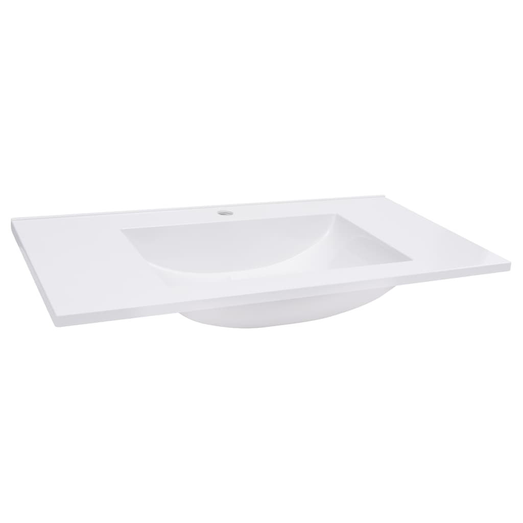 vidaXL Built-in Wash Basin 800x460x130 mm SMC White