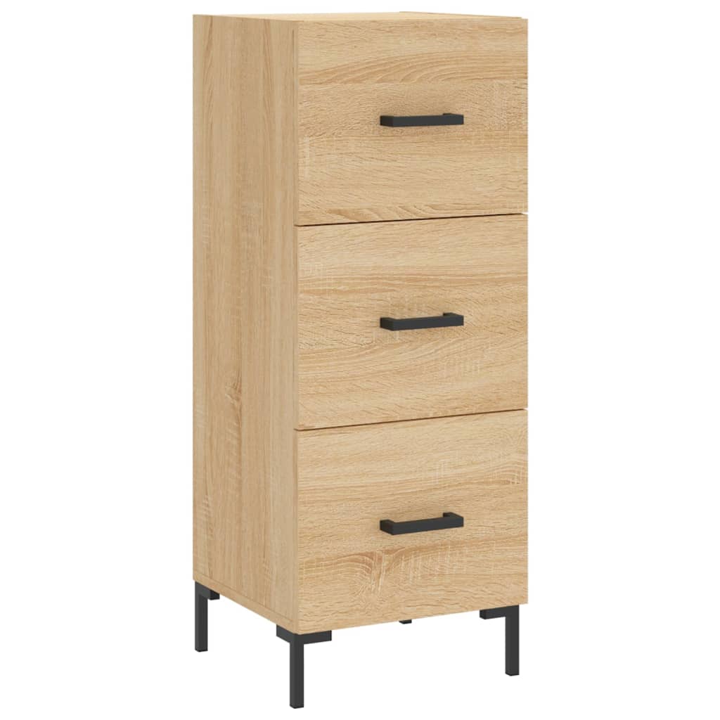 vidaXL Highboard Sonoma Oak 34.5x34x180 cm Engineered Wood