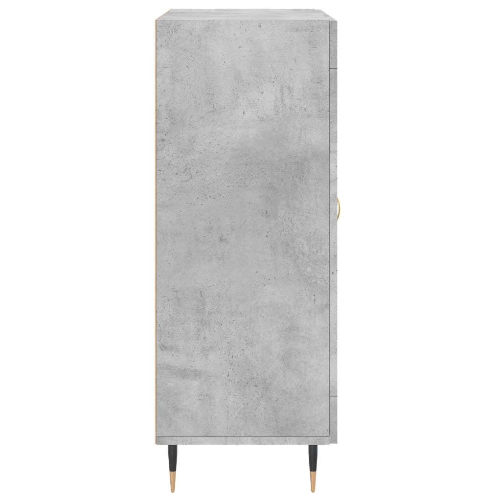 vidaXL Sideboard Concrete Grey 69.5x34x90 cm Engineered Wood