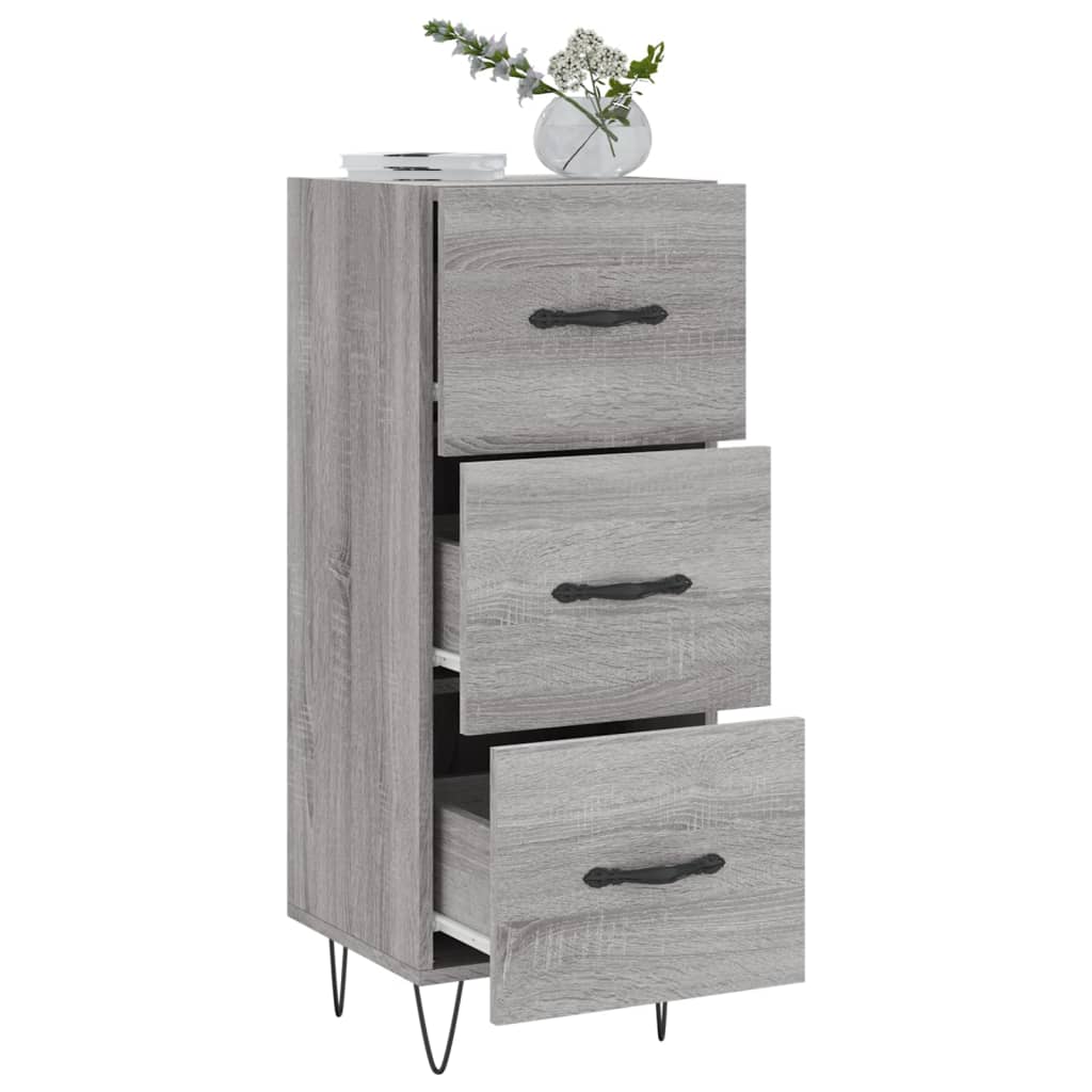 vidaXL Sideboard Grey Sonoma 34.5x34x90 cm Engineered Wood