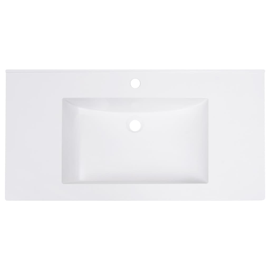 vidaXL Built-in Wash Basin 800x460x130 mm SMC White