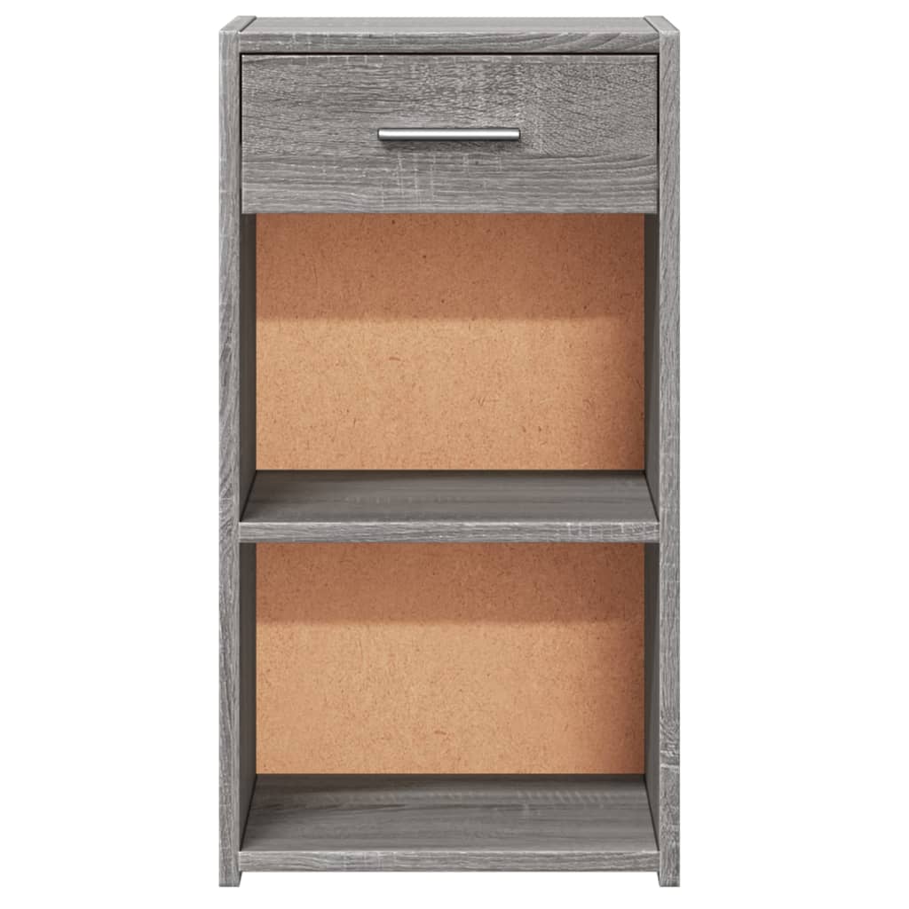 vidaXL Bedside Cabinet Grey Sonoma 35x34x65 cm Engineered Wood