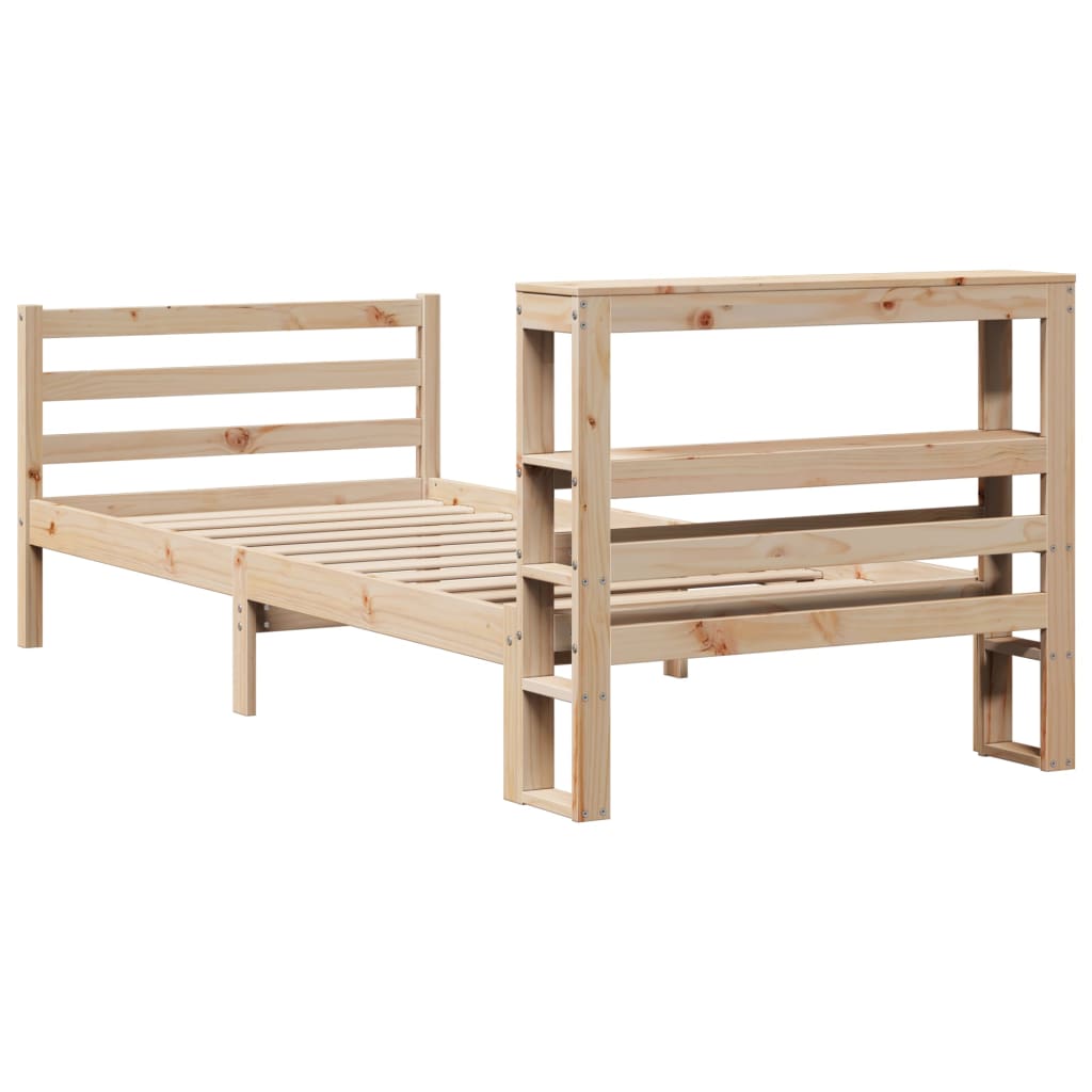 vidaXL Bed Frame without Mattress 90x200 cm Solid Wood Pine