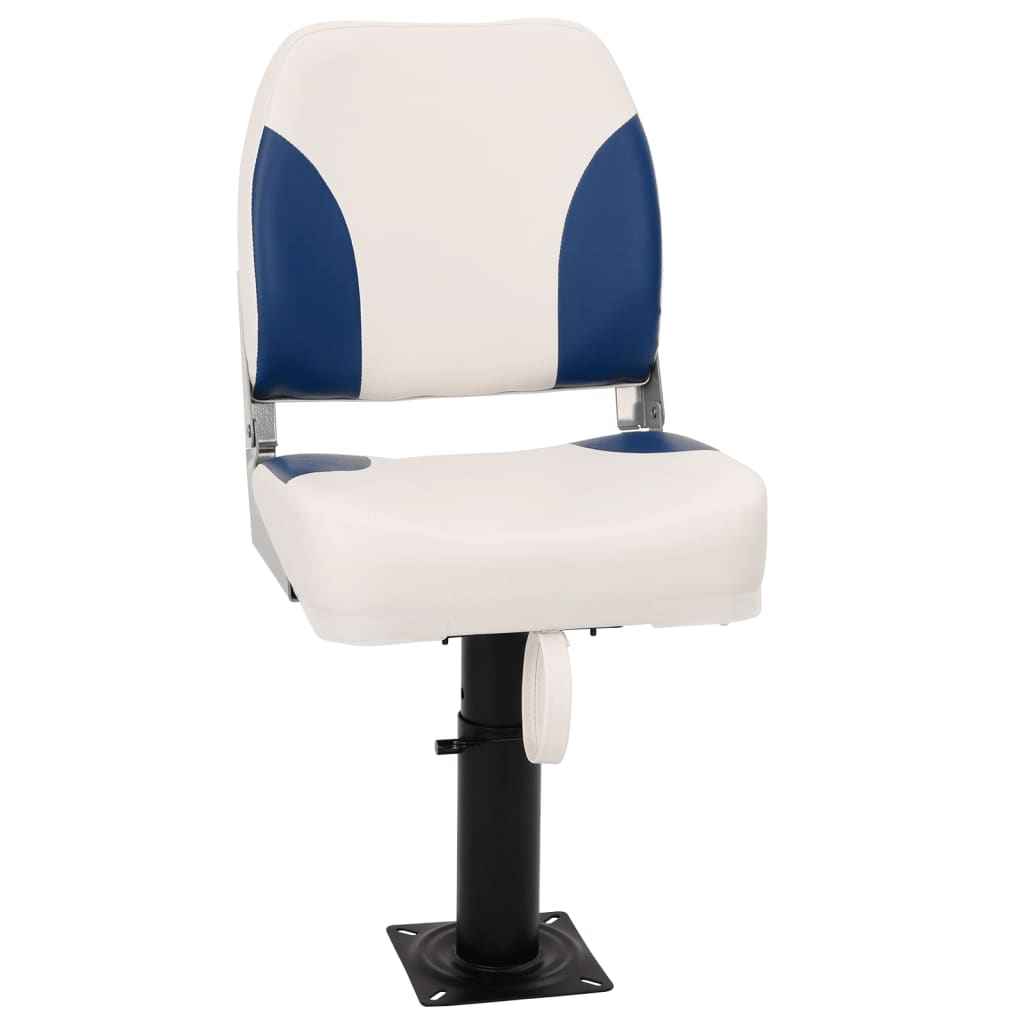 vidaXL Boat Seat with Pedestal Height Adjustable 360° Rotatable