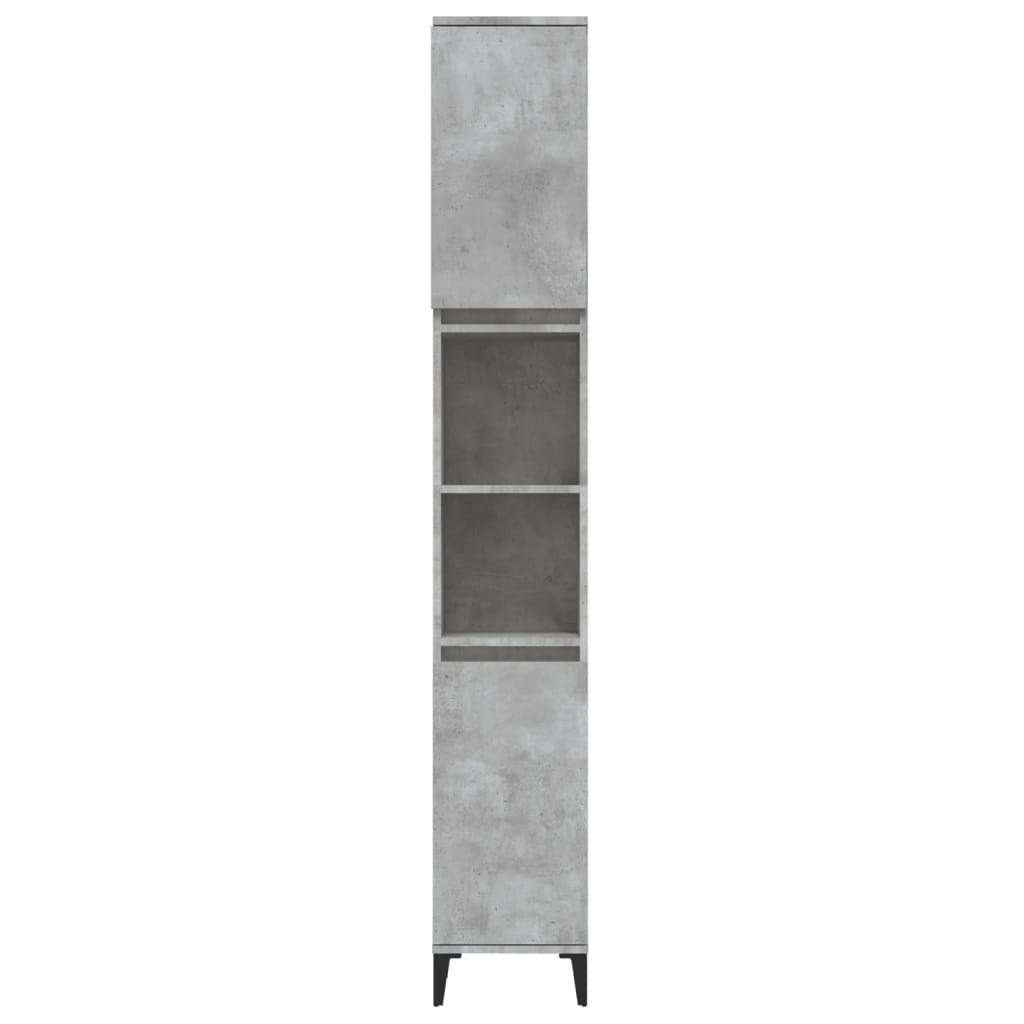 vidaXL Bathroom Cabinet Concrete Grey 30x30x190 cm Engineered Wood