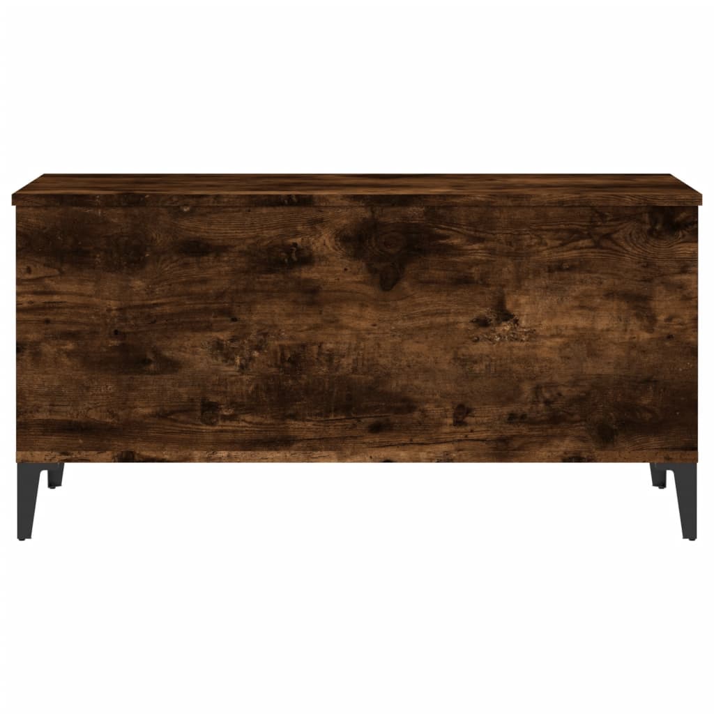 vidaXL Coffee Table Smoked Oak 90x44.5x45 cm Engineered Wood