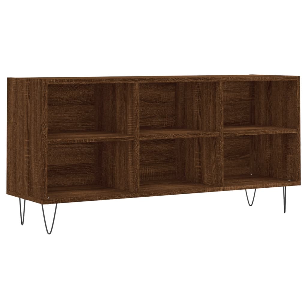 vidaXL TV Cabinet Brown Oak 103.5x30x50 cm Engineered Wood