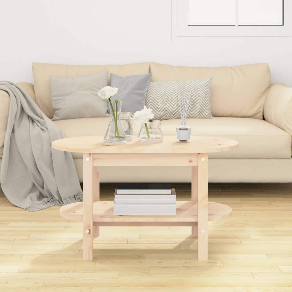 vidaXL Coffee Table 80x45x45 cm Solid Wood Pine