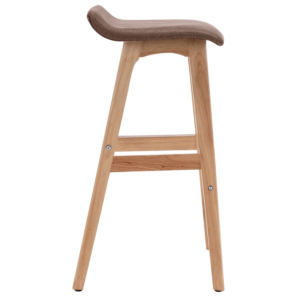 vidaXL Bar Stool Taupe Fabric