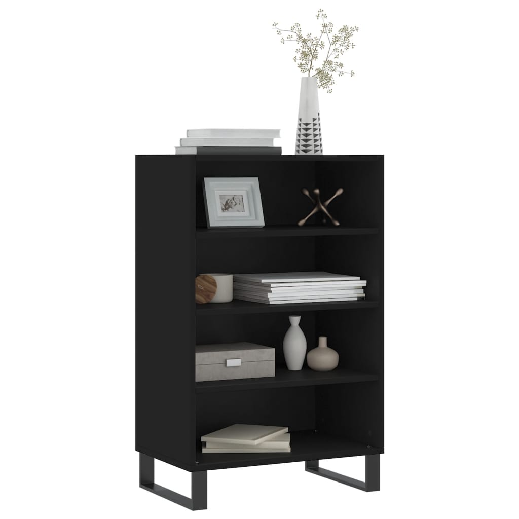 vidaXL Highboard Black 57x35x90 cm Engineered Wood