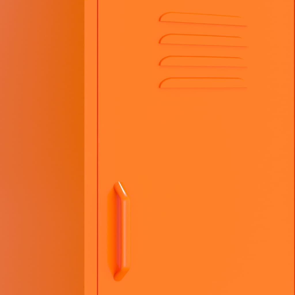 vidaXL Storage Cabinet Orange 42.5x35x101.5 cm Steel