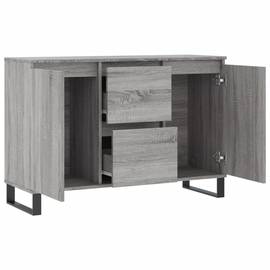 vidaXL Sideboard Grey Sonoma 104x35x70 cm Engineered Wood