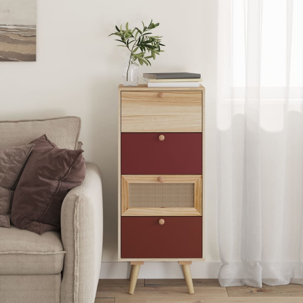 vidaXL Highboard with Drawers 40x30x95 cm Engineered Wood