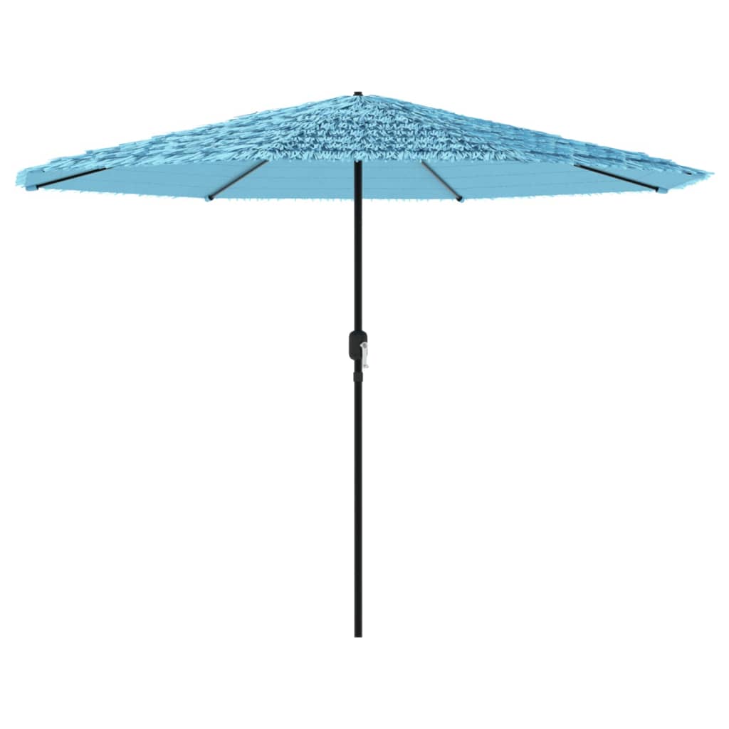 vidaXL Garden Parasol with Steel Pole Blue 388x388x248 cm