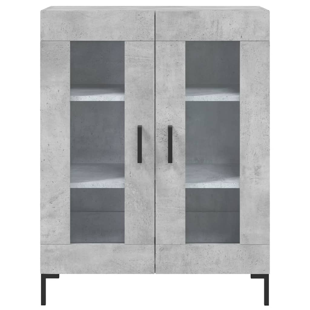 vidaXL Highboard Concrete Grey 69.5x34x180 cm Engineered Wood