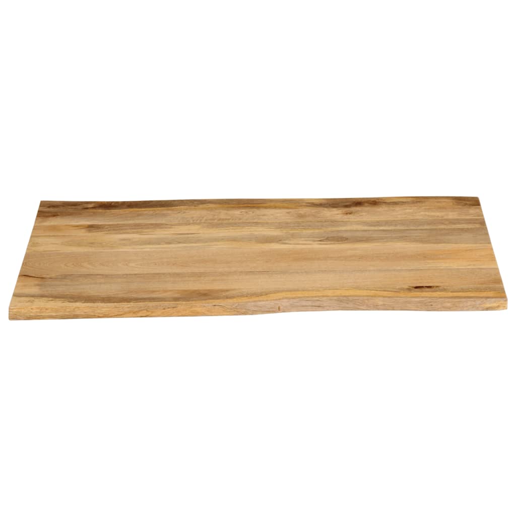 vidaXL Table Top 90x80x2.5 cm Live Edge Solid Wood Mango