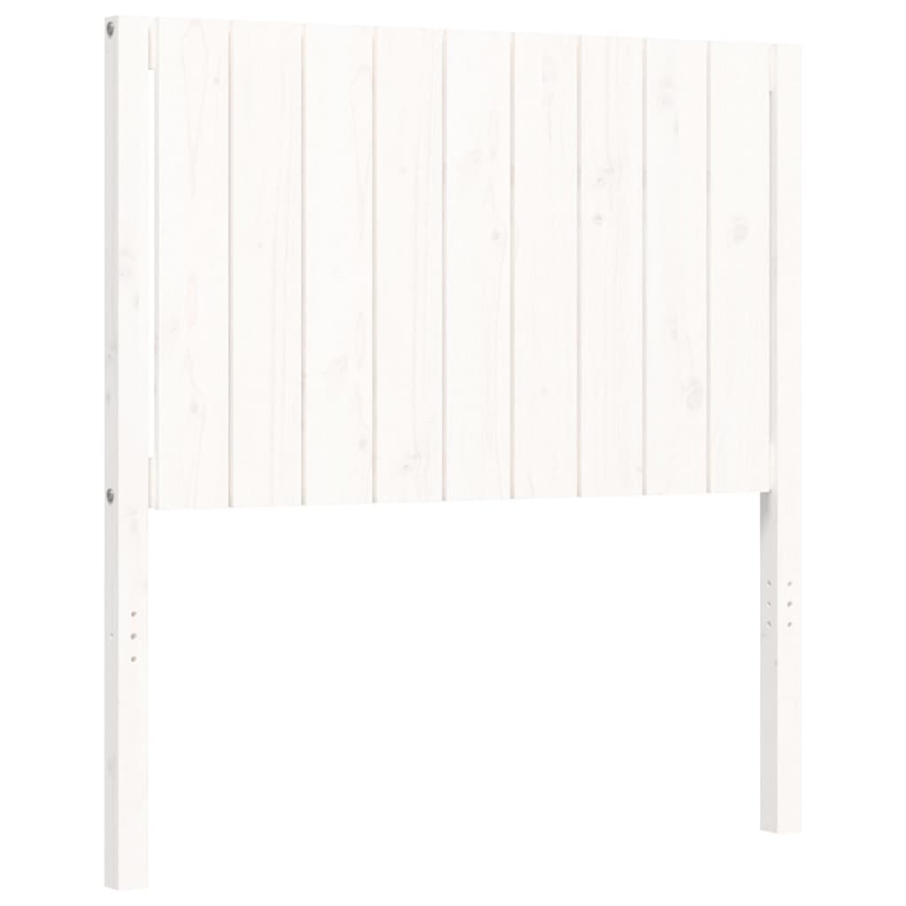 vidaXL Bed Frame without Mattress White 90x200 cm Solid Wood Pine