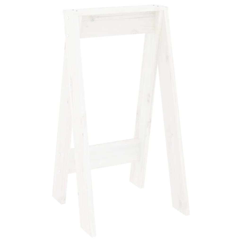 vidaXL Stools 2 pcs White 40x40x75 cm Solid Wood Pine