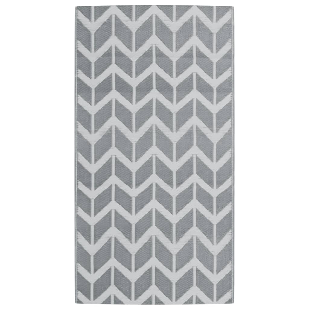 vidaXL Outdoor Carpet Grey 80x150 cm PP