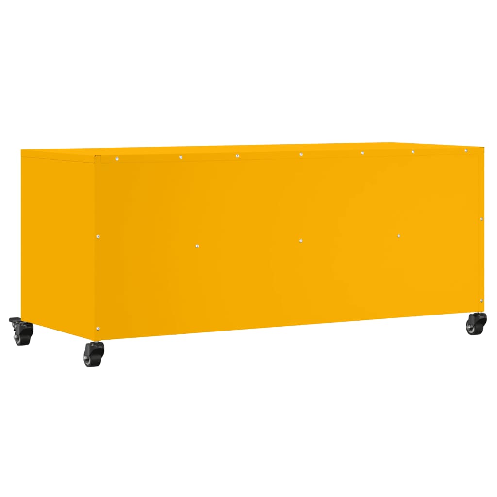 vidaXL TV Cabinet Mustard Yellow 100.5x39x43.5 cm Steel