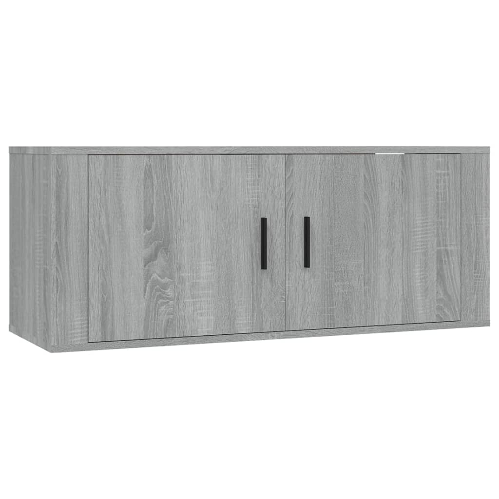 vidaXL 4 Piece TV Cabinet Set Grey Sonoma Engineered Wood