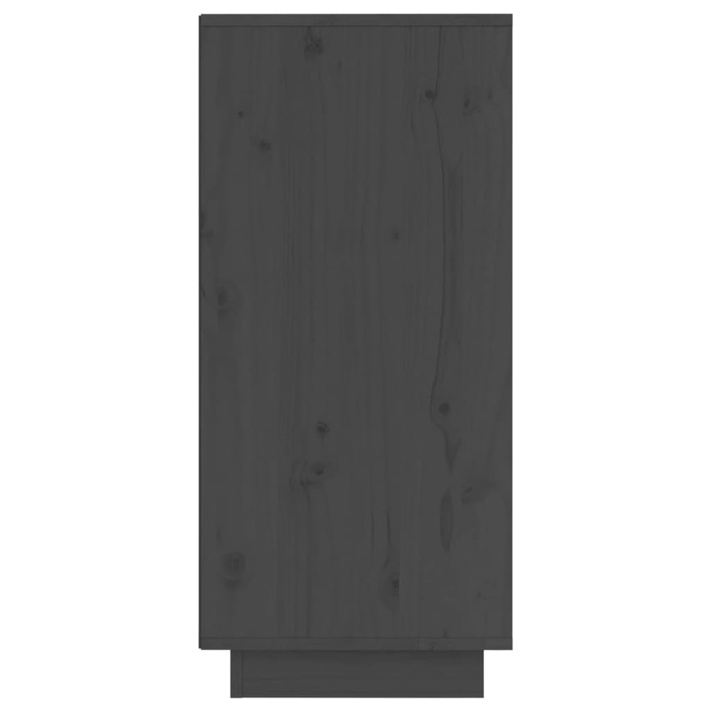 vidaXL Sideboards 2 pcs Grey 31.5x34x75 cm Solid Wood Pine