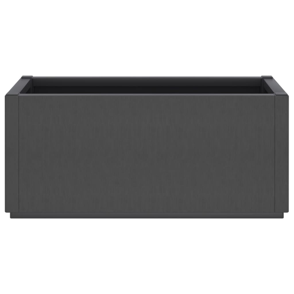 vidaXL Garden Planter Dark Grey 80x36x35 cm PP