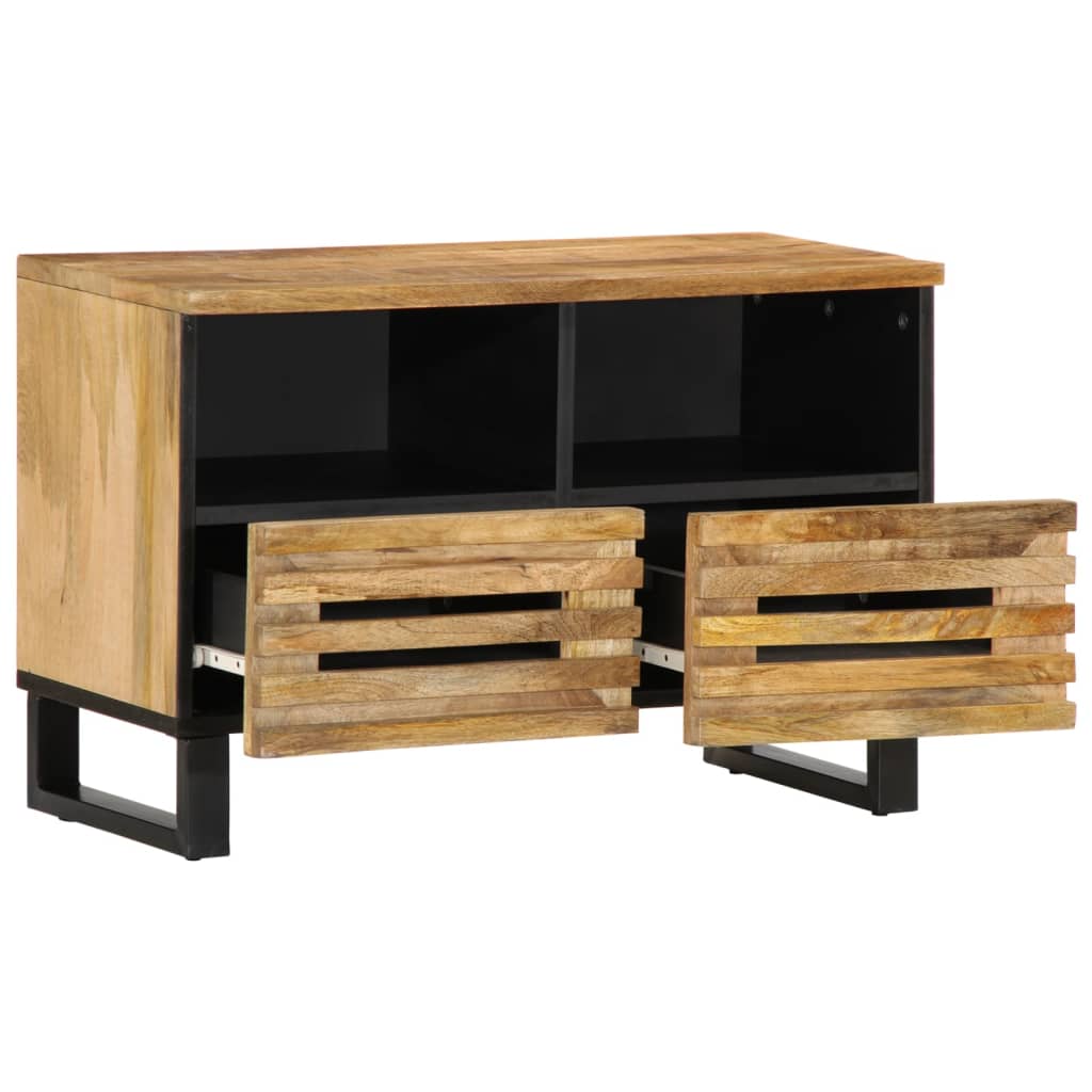 vidaXL TV Cabinet 70x34x46 cm Solid Wood Rough Mango