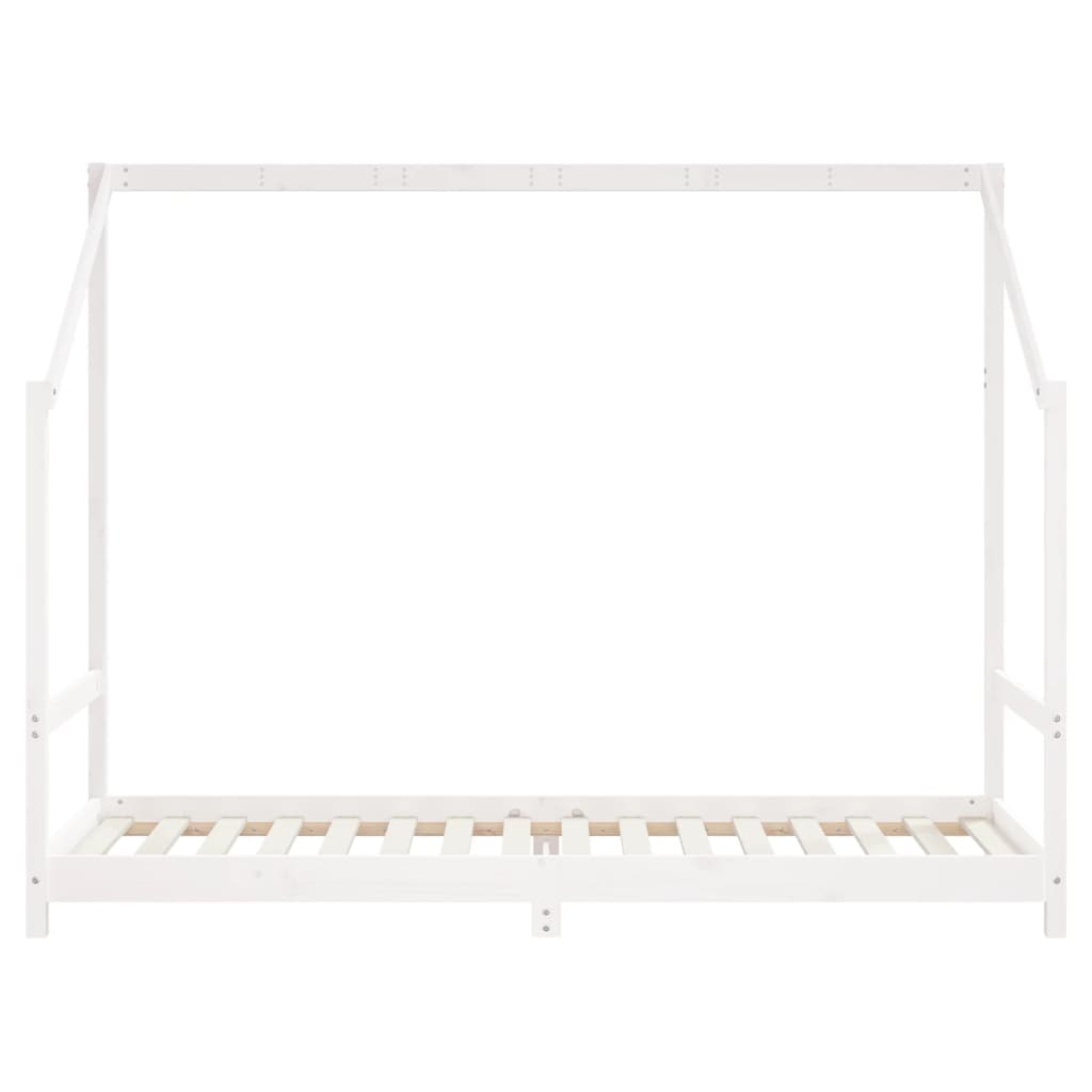 vidaXL Kids Bed Frame White 2x(80x200) cm Solid Wood Pine