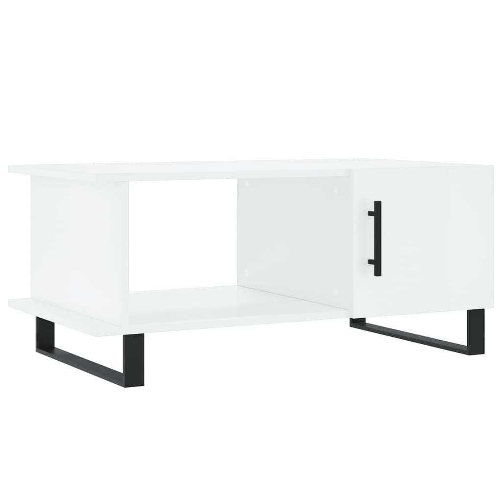 vidaXL Coffee Table High Gloss White 90x50x40 cm Engineered Wood