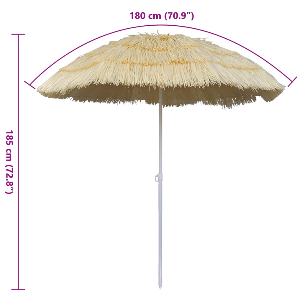 vidaXL Tilt Beach Parasol Hawaii Style