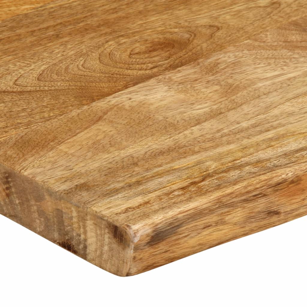 vidaXL Table Top 60x40x3.8 cm Live Edge Solid Wood Mango