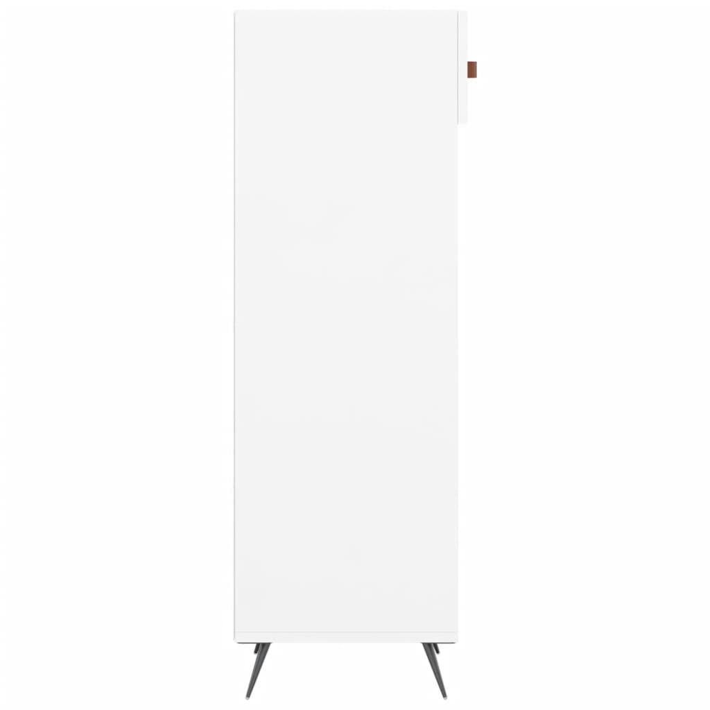 vidaXL Shoe Cabinet High Gloss White 30x35x105 cm Engineered Wood