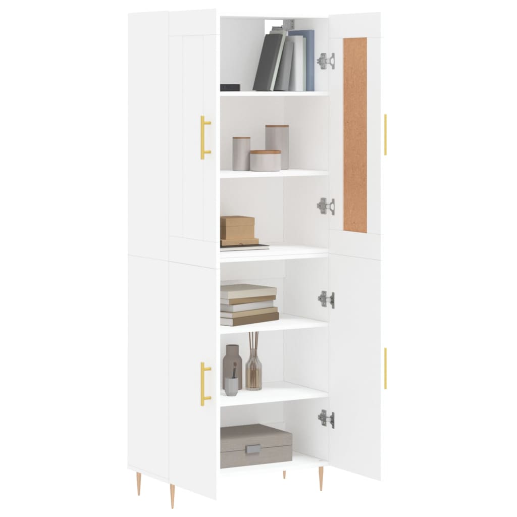 vidaXL Highboard White 69.5x34x180 cm Engineered Wood